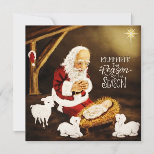 聖なるイエス　季節の理由　美しい シーズンカード (正面)