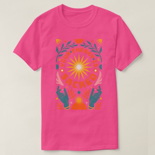 聖なるエネルギー Tシャツ (デザイン正面)