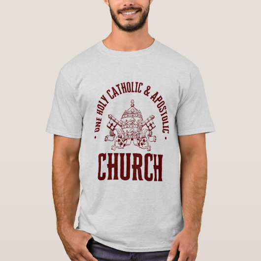 聖なるカトリック教会と使徒教会 Tシャツ (正面)