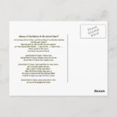 聖なるキリストの心 ポストカード (裏面)