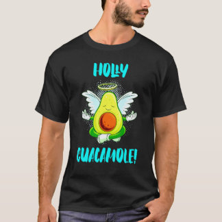 聖なるギュカモーレ天使の宗教ヴィーガン アボカド Tシャツ
