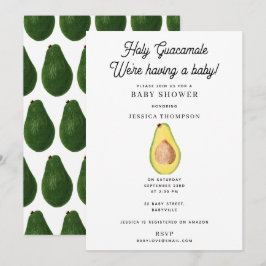 聖なるグアカモレ私たちは赤ちゃんのシャワーを持っている 招待状