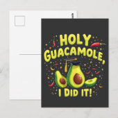 聖なるグアカモレ私はそれを卒業Cinco De Mayo ポストカード (正面/裏面)