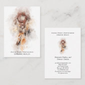 *~*聖なるシャーマンの夢を捕らえるシャーマンの部族 名刺 (正面/裏面)