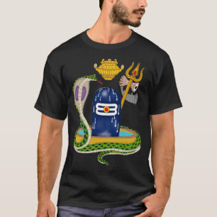 聖なるシヴァリンガム - 神聖なマハーデーヴ スピリチュアルTシャツ Tシャツ