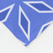 聖なるジオメトリの青 フリースブランケット (角)