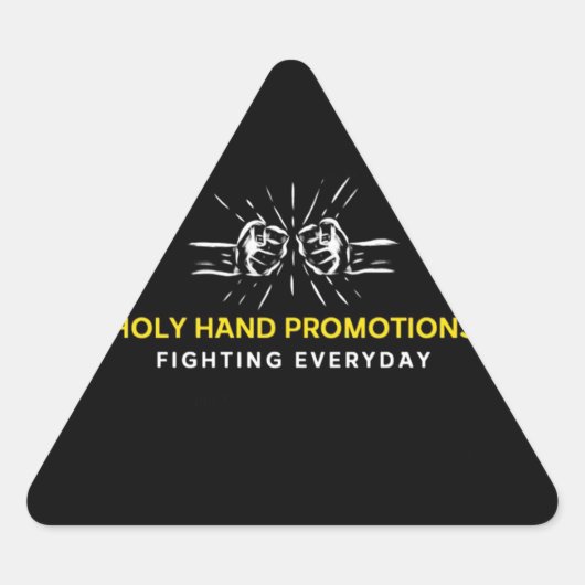 聖なるステッカー 三角形シール (正面)