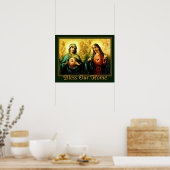 聖なるハートと無垢なハートホーム賛美ズ ポスター (キッチン)