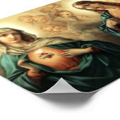 聖なるハートと無垢なハートポスタープリント ポスター (角)