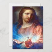 聖なるハートと聖別祈りの言葉 シーズンカード (正面)