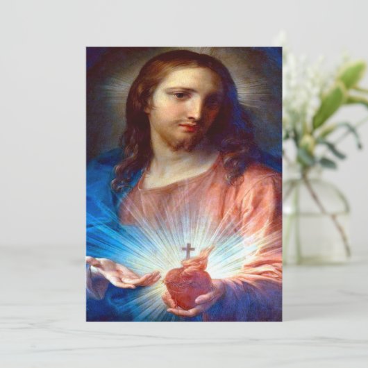 聖なるハートと聖別祈りの言葉 シーズンカード (スタンド正面)