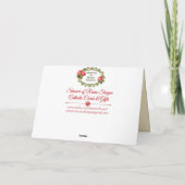 聖なるハートのイエスのフローラ カード (裏面)