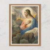 聖なるハートのイエスノートルダム宗教 ポストカード (正面)