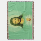 聖なるハートのイエスブランケット スローブランケット (正面縦)