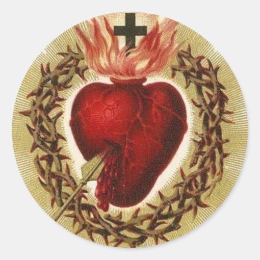 聖なるハートのイエスヴィンテージカトリック教会 ラウンドシール (正面)