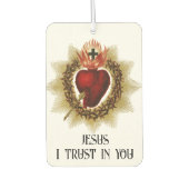 聖なるハートのイエス伝統的・カトリック カーエアーフレッシュナー (正面)