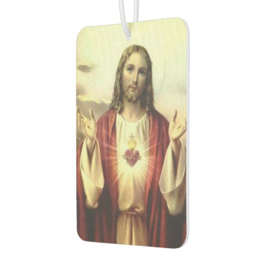 聖なるハートのイエス伝統的・カトリック カーエアーフレッシュナー (左)
