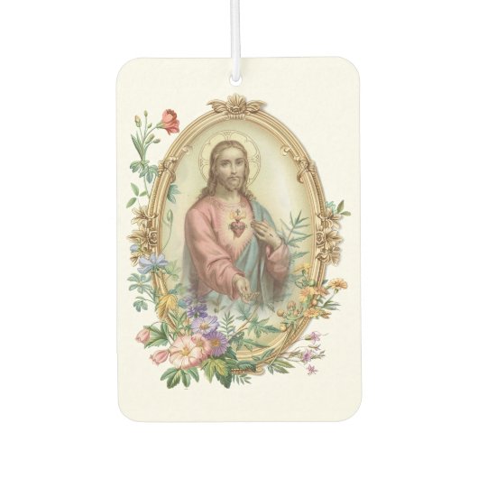 聖なるハートのイエス伝統的・カトリック カーエアーフレッシュナー (正面)