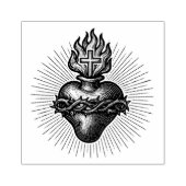 聖なるハートのイエス伝統的・カトリック ラバースタンプ (インプリント)