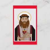 聖なるハートのイエス祈りの言葉カード 名刺 (正面)