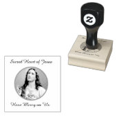 聖なるハートのイエス祈りの言葉 ラバースタンプ (押印)