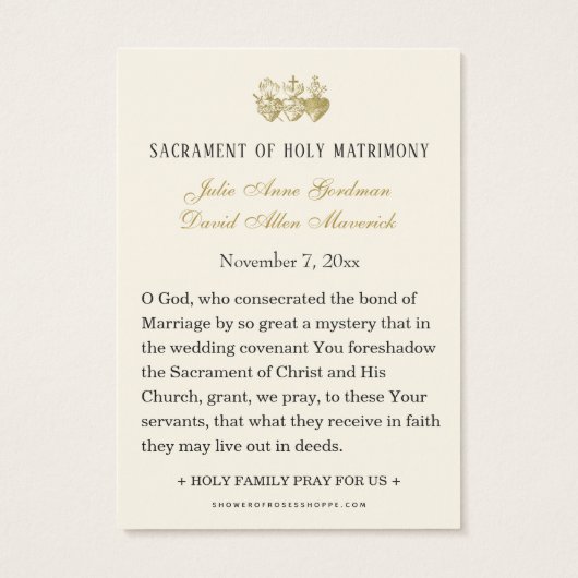 聖なるハートのイエス結婚・カトリックの祈りの言葉 (裏面)