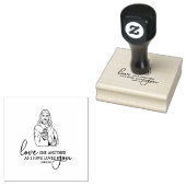 聖なるハートのイエス聖なる書物、 経典互いに愛し合う ラバースタンプ (押印)