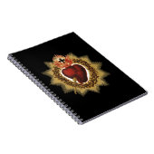 聖なるハートのイエス・カトリック信者Tシャツ ノートブック (右側)