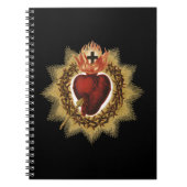 聖なるハートのイエス・カトリック信者Tシャツ ノートブック (正面)