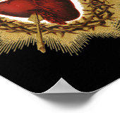 聖なるハートのイエス・カトリック信者Tシャツ ポスター (角)