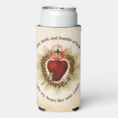 聖なるハートのイエス・ミークと謙虚 スリム缶クーラー (Seltzer裏面)