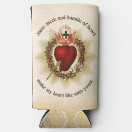 聖なるハートのイエス・ミークと謙虚 スリム缶クーラー