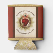 聖なるハートのイエス・ミークと謙虚 缶クーラー (裏面)