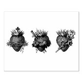 聖なるハートのゴム印 ラバースタンプ (インプリント)