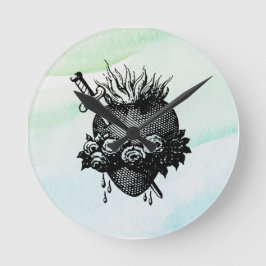 聖なるハートのマリアラウンド ラウンド壁時計