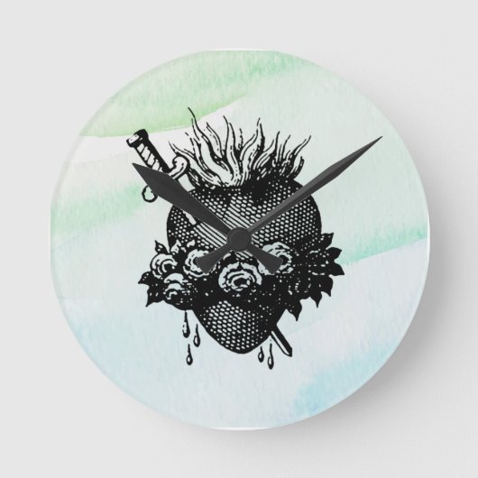 聖なるハートのマリアラウンド ラウンド壁時計 (正面)