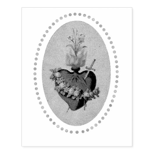 聖なるハートのマリーラバースタンプ ラバースタンプ (インプリント)