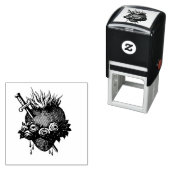 聖なるハートのメアリの自墨切手 セルフインキングスタンプ (インサイチュ)