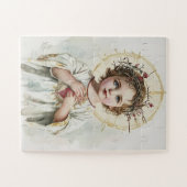 聖なるハートの子イエスヴィンテージ宗教 ジグソーパズル (横)