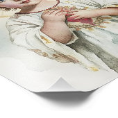 聖なるハートの子イエスヴィンテージ宗教 フォトプリント (角)