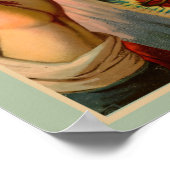 聖なるハートの聖石版画ポスター ポスター (角)