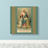 聖なるハートイエスの子供たちが彼の足にひざまずく キャンバスプリント (インサイチュ (ウッドフロア))