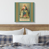 聖なるハートイエスの子供たちが彼の足にひざまずく キャンバスプリント (インサイチュ (寝室))