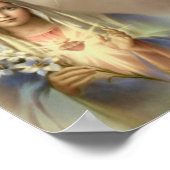 聖なるハートイエスはマリアの宗教を汚さない ポスター (角)