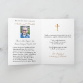 聖なるハートイエスカトリックの哀悼ありがとう サンキューカード (内部)