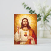 聖なるハートイエスキリスト葉書 ポストカード (スタンド正面)