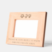 聖なるハートイエスメリーセントジョセフ宗教 レーザー彫刻フレーム (左)