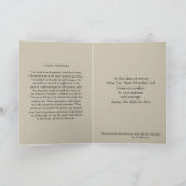 聖なるハートイエス悔やみや弔慰弔問の十字架 カード (内部)