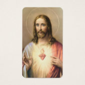 聖なるハートイエス·カトリックの葬儀の聖なるカード- (正面)