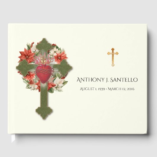 聖なるハートイエズクリスマス葬祭記念碑 ゲストブック (正面)